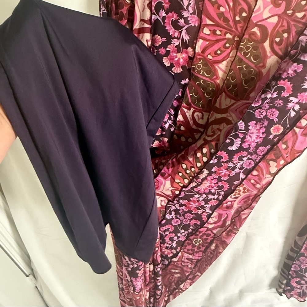 Johnny Was Agatha Mesh Paneled Midi Dress Sz. XS - Picture 12 of 14
